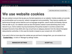 'drivalia.co.uk' screenshot