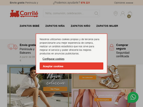 'carrile.es' screenshot