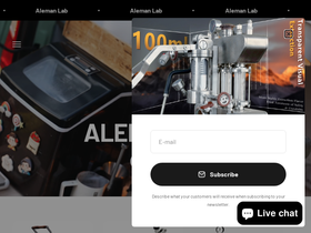 Aleman Lab homepage screenshot