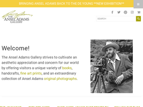 Ansel Adams Gallery website screenshot