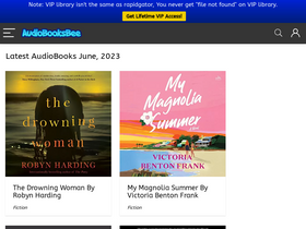 'audiobooksbee.com' screenshot