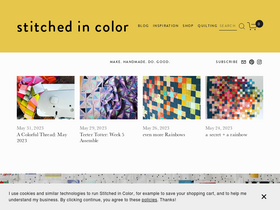 'stitchedincolor.com' screenshot