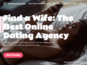 'broomstickwed.com' screenshot