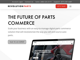 'revolutionparts.com' screenshot