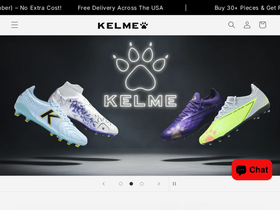 Kelme homepage screenshot