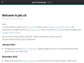 'jalu.ch' screenshot