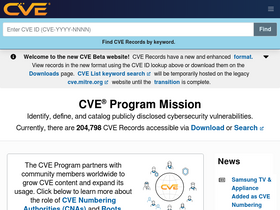 'cve.org' screenshot