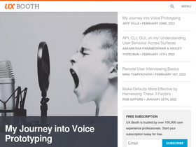 'uxbooth.com' screenshot