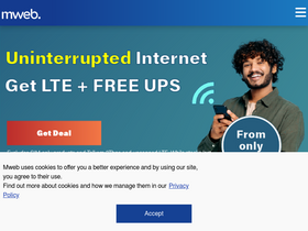 'mweb.co.za' screenshot
