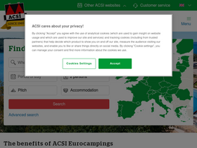 'eurocampings.co.uk' screenshot