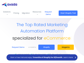 'avada.io' screenshot