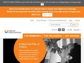 'cahealthwellness.com' screenshot