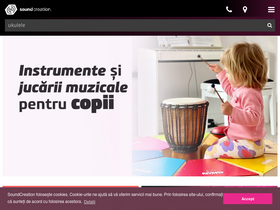 'soundcreation.ro' screenshot