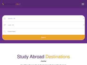 'admissionsdirect.com' screenshot