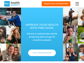 'healthmatters.io' screenshot