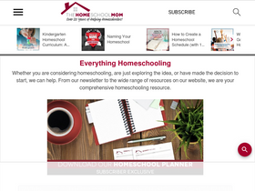 'thehomeschoolmom.com' screenshot