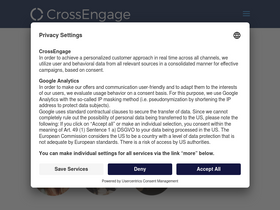 'crossengage.io' screenshot