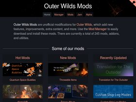 'outerwildsmods.com' screenshot