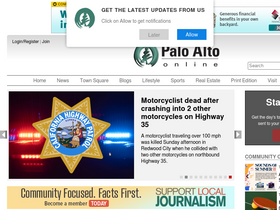 'paloaltoonline.com' screenshot