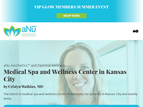 'anuaesthetics.com' screenshot