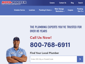 'rotorooter.com' screenshot