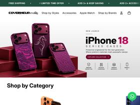 covermeup.store homepage screenshot