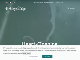 'hridaya-yoga.com' screenshot