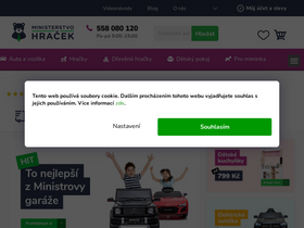 'ministerstvohracek.cz' screenshot