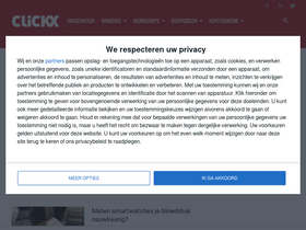 'clickx.be' screenshot