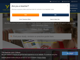'yorknotes.com' screenshot