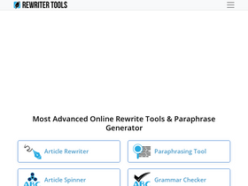 'rewritertools.com' screenshot