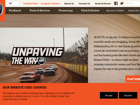 'kioti.com' screenshot