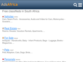 'klerksdorp.adsafrica.co.za' screenshot