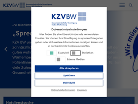'kzvbw.de' screenshot