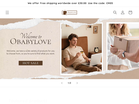 Obabylove homepage screenshot