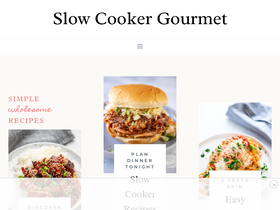 'slowcookergourmet.net' screenshot