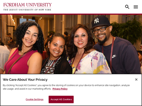 'fordham.edu' screenshot