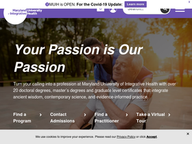 'muih.edu' screenshot