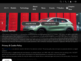 'bydautoindia.com' screenshot