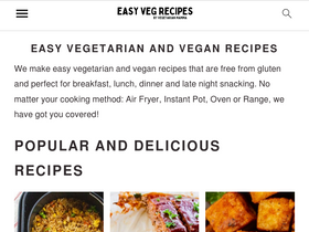 'vegetarianmamma.com' screenshot