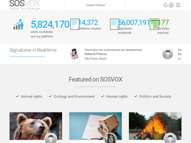 'sosvox.org' screenshot