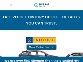 'rapidcarcheck.co.uk' screenshot