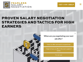 'fearlesssalarynegotiation.com' screenshot