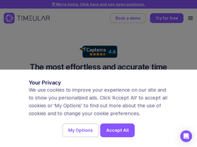 'timeular.com' screenshot