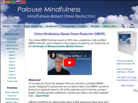 'palousemindfulness.com' screenshot