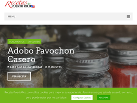 'recetaspuertorico.com' screenshot