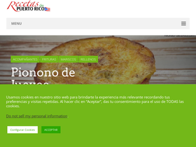 'recetaspuertorico.com' screenshot