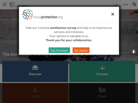 'socialprotection.org' screenshot