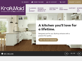 'kraftmaid.com' screenshot