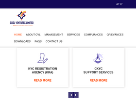 'cvlindia.com' screenshot